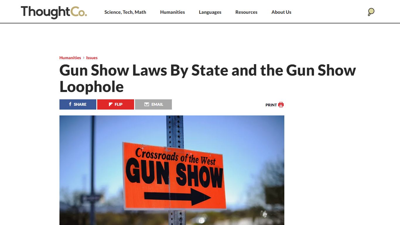 Gun Show Laws by State and the 'Gun Show Loophole'